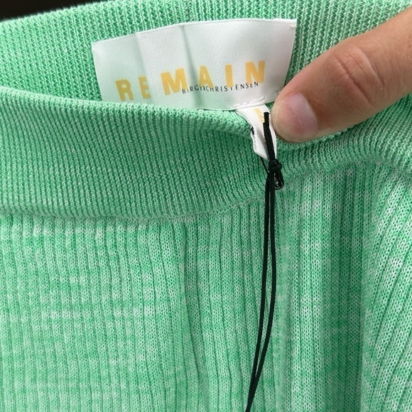 NWT - REMAIN Solisa Knit Pants - Spring Bouquet Green Size 34 - Picture 4 of 4
